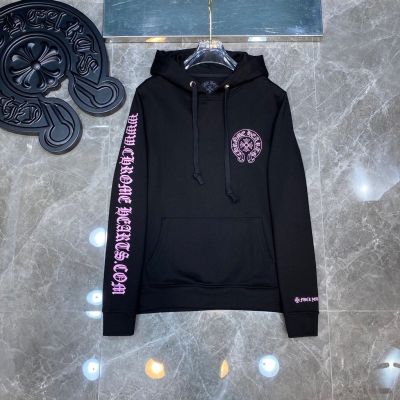 UNGB Chrome Hearts 2023 autumn and winter New Cherry pollen classic horseshoe Sanskrit letter hooded sweater loose fashion mens and womens same style