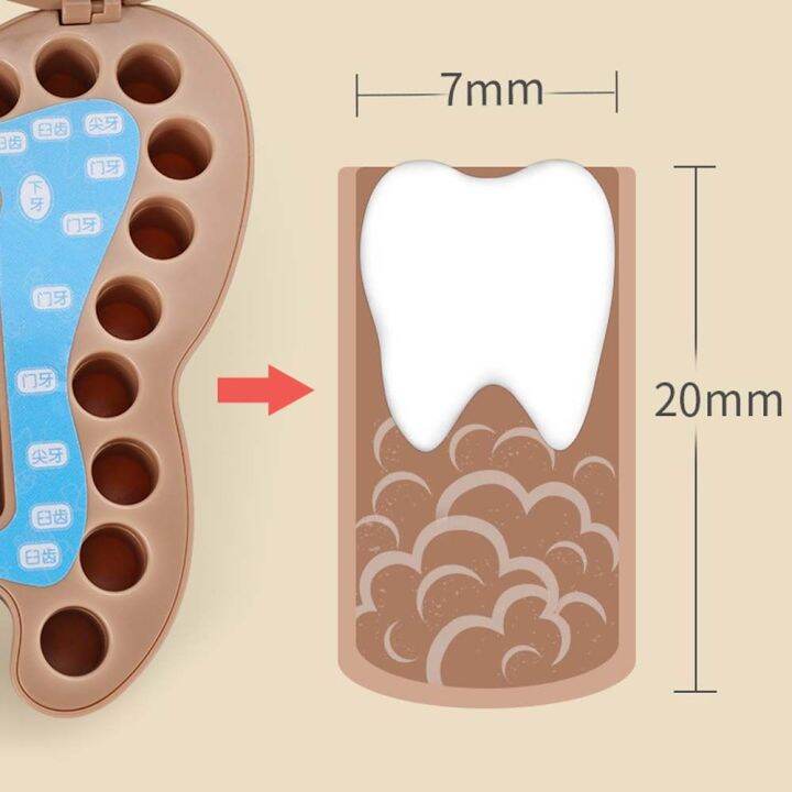 xiegk-สร้างสรรค์-ของขวัญของที่ระลึกสำหรับเด็ก-กล่องคอลเลกชัน-กล่องของที่ระลึก-ฟันเด็กบันทึก-จัดฟันนม-กล่องนางฟ้าฟัน-กล่องฟันเด็ก-คดีฟันผลัดใบ