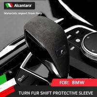 Alcantara Car Gear Shift Knob Collars Cover Interior Trim Accessories For BMW 3 Series G20 Z4 G29 G14 G15 X7 G07 2020 2021 2022