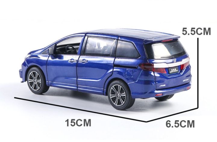 ของเล่นโมเดลหล่อโลหะแบบ1-32-honda-odyssey-อัลลอยเสียงจำลองรถของเล่นรถ-mpv-แบบดึงถอยหลัง