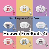 【Discount】 For Huawei FreeBuds 4i Case Transparent Stitch Dog for Huawei FreeBuds 4i Casing Soft Earphone Case Cover