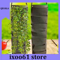 ixoo61 store 7 Pockets Plant Grow Bags Growing Pots Vertical Garden Wall Hanging Vegetable Flower Planter Growth Fabric Bags