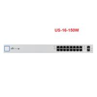 US-16-150W UniFi Switch PoE 16-Port Gigabit Managed 802.3af/at PoE+ or 24V passive PoE, 2-Port SFP Enclosure SGCC Steel, Rack mount 1U