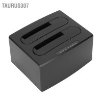 Taurus307 เครื่องอ่านฮาร์ดไดรฟ์ Usb 3.0 เป็น Sata I Ii Iii Dual Bay External Hdd สําหรับ Ssd 2.5 นิ้ว 3.5 นิ้ว