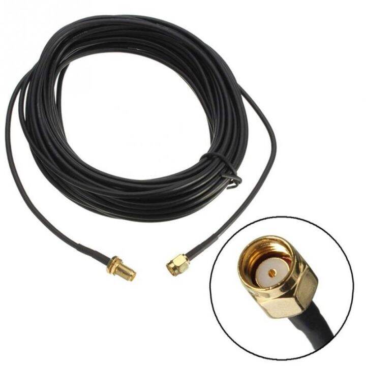 Rp-sma Wifi Antenna Extension Cable Male Female Wire Rg174 Coaxial Line 