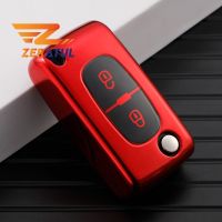 TPU Car Flip Key Case Fob Cover Shell Fob For Peugeot 206 308 307 408 3008 5008 For Citroen C2 C3 C4 C5 DS3 DS4 Picasso Xsara Key Chains