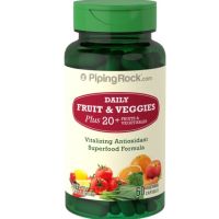 PipingRock Super Fruits and Veggies, 60 Vegetarian Capsules