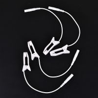 ▤◇™ 2PCS Ear Pain Relief Clip Tens 2.0mm Pin Breast Nipple Electrode Lead Wire Connecting Cable Sleeping Aids for Massagers Earclips