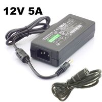 DC 12V 5A Switch Power Supply Adapter Transformer 110V -240V สำหรับกล้องเฝ้าระวังกล้องวงจรปิด DVR LED Strip RGB 5050