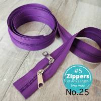 #5 Zip ซิป สองหัว (มีให้เลือกหลายขนาด) ซิปตัด ซิปไนล่อน ซิปพลาสติก ซิปหลา ฟันเบอร์ 5 (สินค้าพร้อมส่งจากไทย)