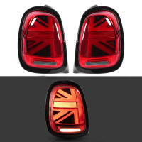 VLAND JCW Union Jack Full LED ไฟท้ายเลนส์สีแดงเหมาะสำหรับ F55 F56 F57 2014‑2020