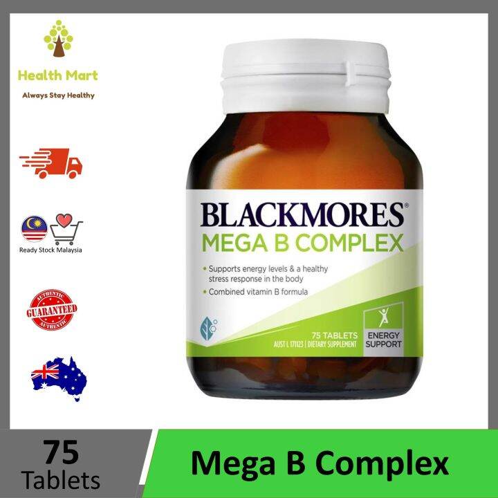 BLACKMORES Mega B Complex 75 Tablets | Lazada