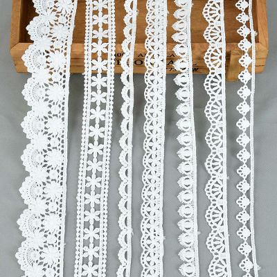 【CC】 5Yards Trim Embroidered for Sewing Decoration Fabric Tape Materials Net