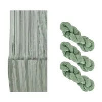 4 Pack 90X400cm Sage Green Cheesecloth Table Runner Long Rustic Gauze Table Runner Romantic Semi