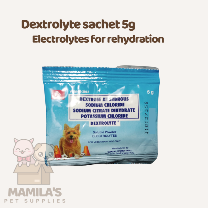 Dextrose Powder Dextrolyte Sachet 5g for Pet Dogs & Cats Electrolytes