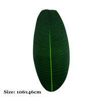 Over Size EVA Leaf Table Mat Tropical Rainforest Banana Leaf Placemat Coaster Tablecloth Waterproof Oilproof Cup Mats