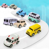 【CW】 Kids Alloy Metal Diecast Pull Back Bus Car Inertial Educational for Children Boys