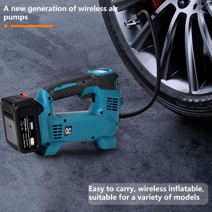 18v-powered-cordless-electric-air-pump-electric-inflator-car-tire-air-compressor-inflatable-pump-for-makita-18v-battery
