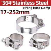 ❁◑❀ 1 PCS European Style Powerful Hose Clamp 304 Stainless Steel 17-174mm Many Sizes Exhaust Circular Air Water Pipe Clip Fasteners