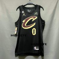 2022-23 New Original NBA Cleveland Cavaliers 0 Kevin Love 2022-23 Statement Edition Black Jersey Swingman Heat-pressed