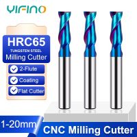 YIFINO HRC65 เครื่องตัดทังสเตนเหล็กกัด 2 ร่องเคลือบรูกุญแจเครื่องตัดคาร์ไบด์สแตนเลสเครื่องตัด CNC พิเศษ