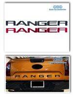 โลโก้ฝากระโปรงท้าย FORD RANGER 2022 สีดำ สีแดง