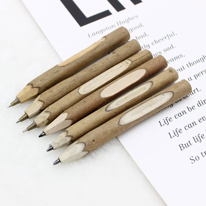 5-pcs-pack-environmentally-friendly-wooden-ballpoint-pen-graphite-pencils-personality-overvalue-stationary-school-writing-tool