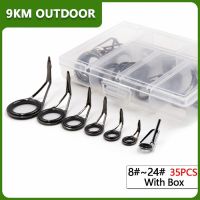 【CW】✟  35Pcs Fishing Rod Guide Repair Set Foot  Making 8-25  With