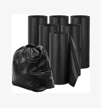 20pcs Disposable Trash Bag, White Thick PE Portable Garbage Bag For  Household