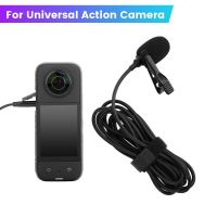 Mini USB Microphone Professional External Mic Microphone With Clip for Insta360 One X2/X3/RS For DJI Action 2/3 Camera Accessory