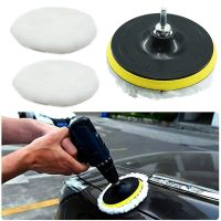 6PCS 3/4/5/6/7 inch Polishing Kit Polishing Pad Car Waxing Sponge Disk Wool Wheel Auto Paint Care Polisher Pads Car Gadget Adhesives Tape