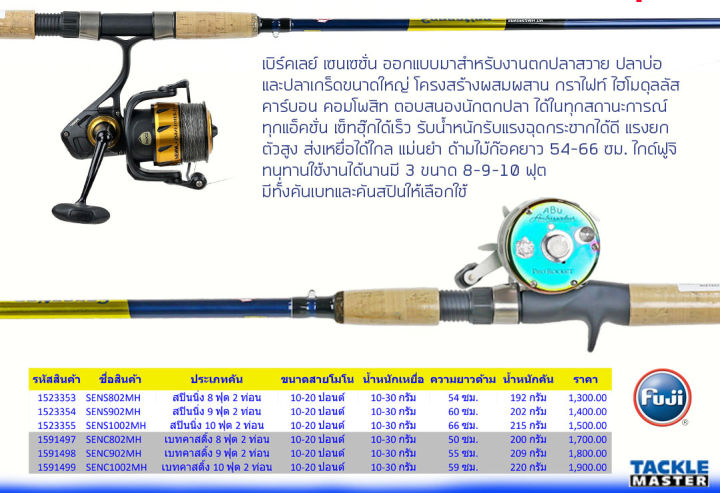 คันเบิร์คเลย์-เซนเซชั่น-สำหรับงานตกปลาสวาย-ปลาบ่อ-และปลาเกร็ดขนาดใหญ่-มีทั้่งเบทและสปิน-ตอบสนองนักตกปลาทุกแอ็คชั่น-เซ็ทฮุ๊กได้