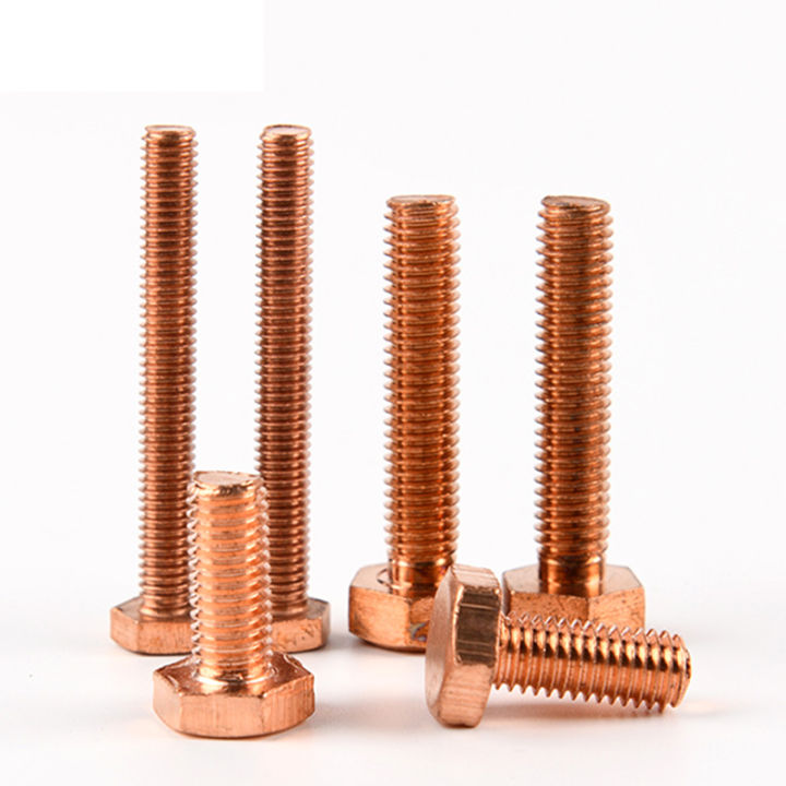 external-hex-screws-bolt-nut-m5-m6-m8-m10-m12-t2-red-copper-outer-hexagon-screw-electric-conduction-hardware-fasteners