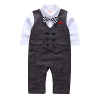 LZH Infant Clothing Baby Boys Clothes 2021 New Summer Spring Newborn Baby Rompers For Baby Jumpsuit Baby Boys Gentleman Overalls