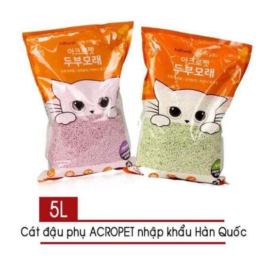 Mã pet20k giảm 20k đơn 250k cát vệ sinh mèo đậu nành acropet 5lít - ảnh sản phẩm 1