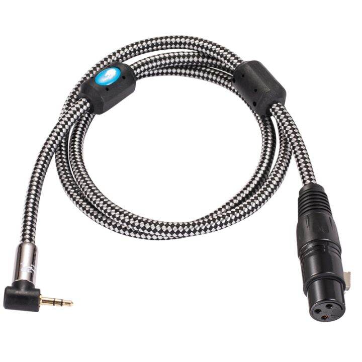 Audiophile Condenser Microphone Cable Angle Mini Jack 3.5mm Male to XLR