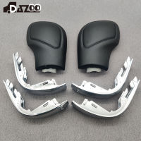 DAZOO หนังสีดำเกียร์ Shift Knob ด้านข้างปกคลุมด้วย Shiny &amp; Matte DSG สำหรับ VW Golf 6 7 R G TI Passat B7 B8 CC R20 Jetta MK6 GLI