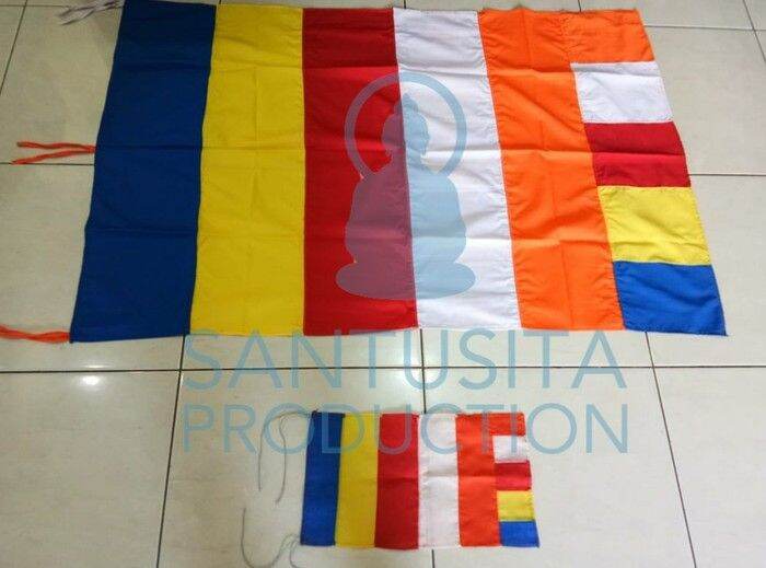 Jual Bendera Buddhis Pancawarna Bendera Buddha Budhist | Lazada Indonesia