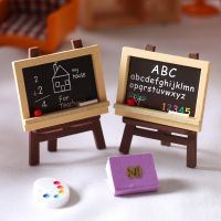 【YD】 Easel Dollhouse Blackboard Chalk Household Decorations BJD Dolls Accessories Miniatura