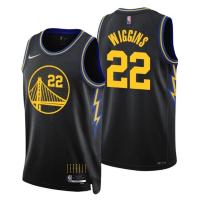 Top-quality 2021-22 Nba Basketball Mens Jersey Golden State Warriors 22 Andrew Wiggins 00 Jonathan Kuminga Jerseys Black