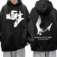 Playboi Carti Hoodie Whole Lotta Red Devil Graphic Sweatshirt Vintage Gothic Hip Hop MenS Oversized Hoodies Harajuku Streetwear Size Xxs-4Xl