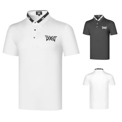 Golf clothing mens jersey golf breathable quick-drying short-sleeved T-shirt sports leisure Polo shirt solid color top Honma TaylorMade1 Castelbajac Master Bunny ANEW DESCENNTE PXG1✕
