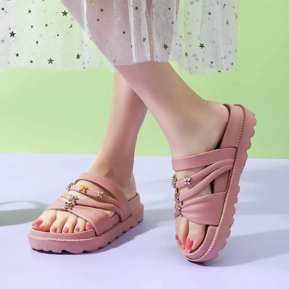 Cheap Eilyken Crystal Women Pumps Slippers Heeled Sandals Summer Pointed  Toe Stiletto High Heel Ladies Designer Jelly Shoes | Joom