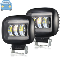 Ninjiayi 30W LED Car geadlight ไฟตัดหมอกสแควร์สำหรับ Auto Off Road 4x4สำหรับ JEEP SUV