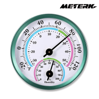 Meterk เครื่องวัดความชื้นในที่ร่มสำนักงานบ้านแบบพกพาไร้สายติดผนังเครื่องวัดความชื้นและจอความชื้นและอุณหภูมิแบบ2-In-1เครื่องวัดอุณหภูมิ