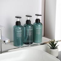 3Pcs/Set 500ml/300ml Soap Dispenser Empty Refillable Bottle Plastic Pump Press Shampoo Dispenser Bottle Household Supplies Travel Size Bottles Contain