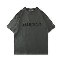 พร้อมส่ง Essentials เสื้อยืดแขนสั้นผ้าฝ้ายคลาสสิกแฟชั่น Unisex