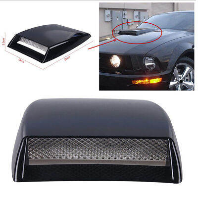 3D Fake Car Engine Cover Universal Scoops Ventilation Cover Turbo Bonnet Hood Car Vents Decorative Air Flow Intake Hood