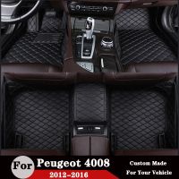 Custom car mats For Peugeot 4008 2016 2015 2014 2013 2012 Waterproof Interior Carpets Auto Accessories Floorliner Covers