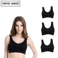 Vena Wear ชุดชั้นในกระชับไร้รอยต่อ แพ็ค3ตัว (สีดำ)